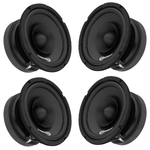 Kit 4 Alto Falante Taramps Hd250s 125w Rms 5 Polegada