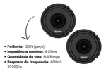 Par Alto falante Taramps Hd250s 125w 6 Polegadas
