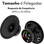 Par Alto-falantes 6 Polegadas 100W RMS 4 Ohms Taramps FH 200S – 7Driver