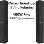 Caixa De Som Passiva Taramps T800.8 Preto E Branco 4 E 8 Ohm
