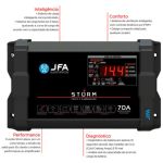Fonte Carregador 70 Amperes Jfa 1050w Bivolt Storm Plus