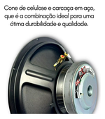 Kit 2 Bomber Rush Woofer Seco 15 Polegadas 1000w Rms 4 Ohms