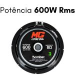 Par Alto-falantes Médio Grave Bomber Cooper Ring 600W RMS 8 Ohms 10 Polegadas