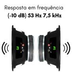 Par Alto-falantes Médio Grave Bomber Cooper Ring 600W RMS 8 Ohms 10 Polegadas