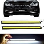 Par Placa Led Drl Barra Branca 12v Multiuso 12000 Lumens Jp2