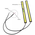 Par Placa Led Drl Barra Branca 12v Multiuso 12000 Lumens Jp2