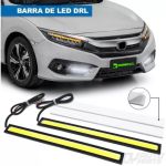 Par Placa Led Drl Barra Branca 12v Multiuso 12000 Lumens Jp2