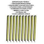 Par Placa Led Drl Barra Branca 12v Multiuso 12000 Lumens Jp2