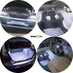 Par Placa Led Drl Barra Branca 12v Multiuso 12000 Lumens Jp2