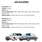 Radiador Eurus Vectra 1997 1999 2001 2003 2005 Manual
