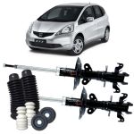 Kit Amortecedor Dianteiro Honda Fit City 2009 A 2014 + Kits