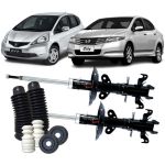 Kit Amortecedor Dianteiro Honda Fit City 2009 A 2014 + Kits