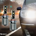 Kit Lampada Led T2 Ultra Slim Csp 6000k Tarponn HB3 HB4 9005 9006