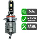 Kit Lampada Led T2 Ultra Slim Csp 6000k Tarponn Encaixe H4