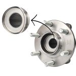 Cubo Roda Dianteiro Rolamento Abs Frontier 2.5 16v 2008 2016