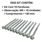 Kit 10 Parafuso Cabeçote Vw Ea111 Power Gol Fox Polo Saveiro
