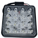 Farol De Milha Farolete 16 Leds 12v 24v 48w 6000k Quadrado