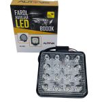 Farol De Milha Farolete 16 Leds 12v 24v 48w 6000k Quadrado