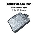 Farol De Milha Farolete 16 Leds 12v 24v 48w 6000k Quadrado
