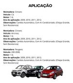 Ventoinha Eurus Citroen Aircross C3 208 2009 2010 2011 2012