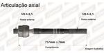 Par Braço Barra Axial Direção Grand Siena Uno Mobi Fiorino