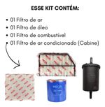 Kit Filtro Troca Completa Wega Creta 1.0 Turbo Automático