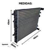 Radiador Eurus Vw Gol Voyage E Saveiro G5 G6 Fox 2006 Em Dia