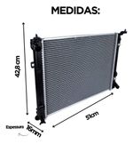 Radiador Nissan March Versa 2008 2009 2010 2011 2012 2013