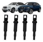 Jogo 4 Bobinas De Ignição Bosch Bmw X1 1.8 120i 320i X5 X6