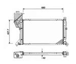 Radiador Eurus Sprinter 310 312 2.5 1997 1998 1999 2000 2001 2002