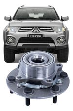 Cubo Roda Dianteiro Rolamento L 200 2007 A 2013 Pajero Dakar