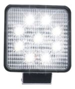 Farol De Milha Farolete 9 Leds 12v 24v 27w 6000k Quadrado