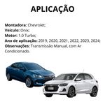Radiador Visconde Onix 1.0 Turbo 2019 2021 2023 2024 Manual