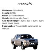 Radiador L200 2.5 Hpe Sport 2003 2004 2005 2006 2007 2008