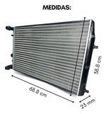 Radiador Rhino Polo Fox Com Ar Engate Rápido 2003 2004 2005