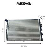 Radiador Gol Parati G2 G3 G4 1.6 1.8 2.0 Com Ar 377121251b