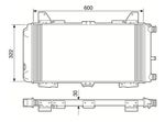 Radiador Eurus Ford Escort Hobby 1.0 1993 1994 1995 1996