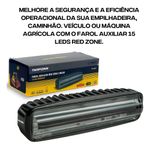 Farol Auxiliar Para Empilhadeiras Super Led Vermelho Tarponn