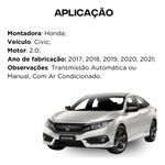 Condensador Notus Civic 2.0 2017 2019 2021 80100temm01