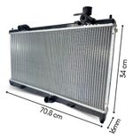 Radiador Eurus Lifan 620 1.6 2009 2010 2011 2012