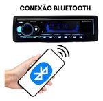 Kit Radio Mp3 Bluetooth Fm Com Alto Falante Triaxial Bomber