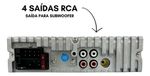Kit Radio Mp3 Bluetooth Fm Com Alto Falante Triaxial Bomber