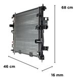 Radiador Eurus Gm Montana Tracker 1.0 1.2 2020 2022 2024 26348460