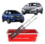 Par Amortecedor Traseiro Honda Fit City 2015 Em Diante