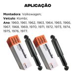 Par Amortecedor Traseiro Kombi 1200/1500 1957 A 1975 Cofap