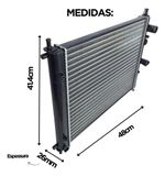 Radiador Eurus Fiat Brava 1.6 16V 2000 2001 Sistema Marelli