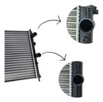 Radiador Eurus Fiat Brava 1.6 16V 2000 2001 Sistema Marelli