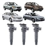 Kit 3 Bobinas Ignição Santa Fé Azera Sorento Vera Cruz Euro