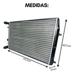 Radiador Fox 1.0 1.6 2003 2004 2005 2006 2007 Engate Rápido