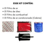 Kit Revisão Filtros Wega March Versa 1.0 12v 3 Cilindros